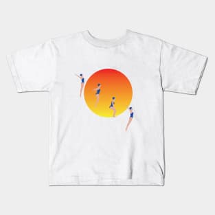 sunset swim Kids T-Shirt